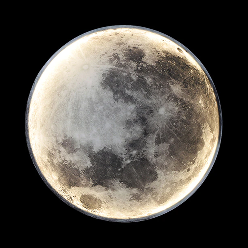 LunarAura – Rechargeable 3D Printed Moon Night Light
