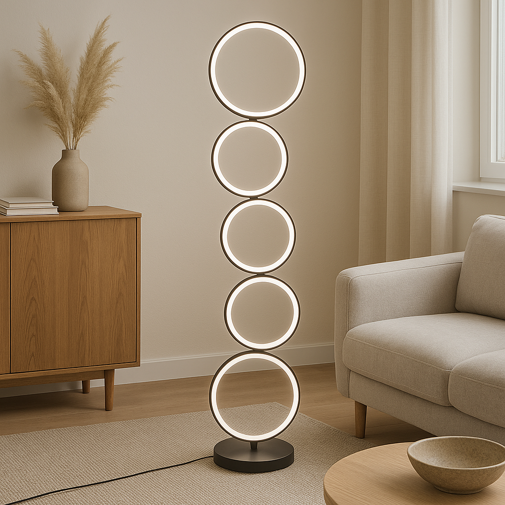 Cenyra | Circular Floor Lamp with Refined Curves