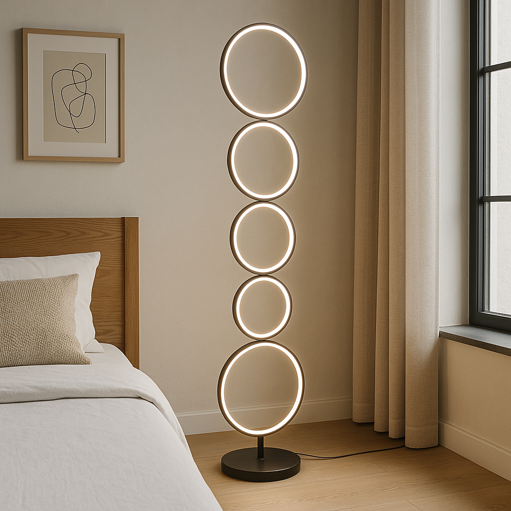 Cenyra | Circular Floor Lamp with Refined Curves
