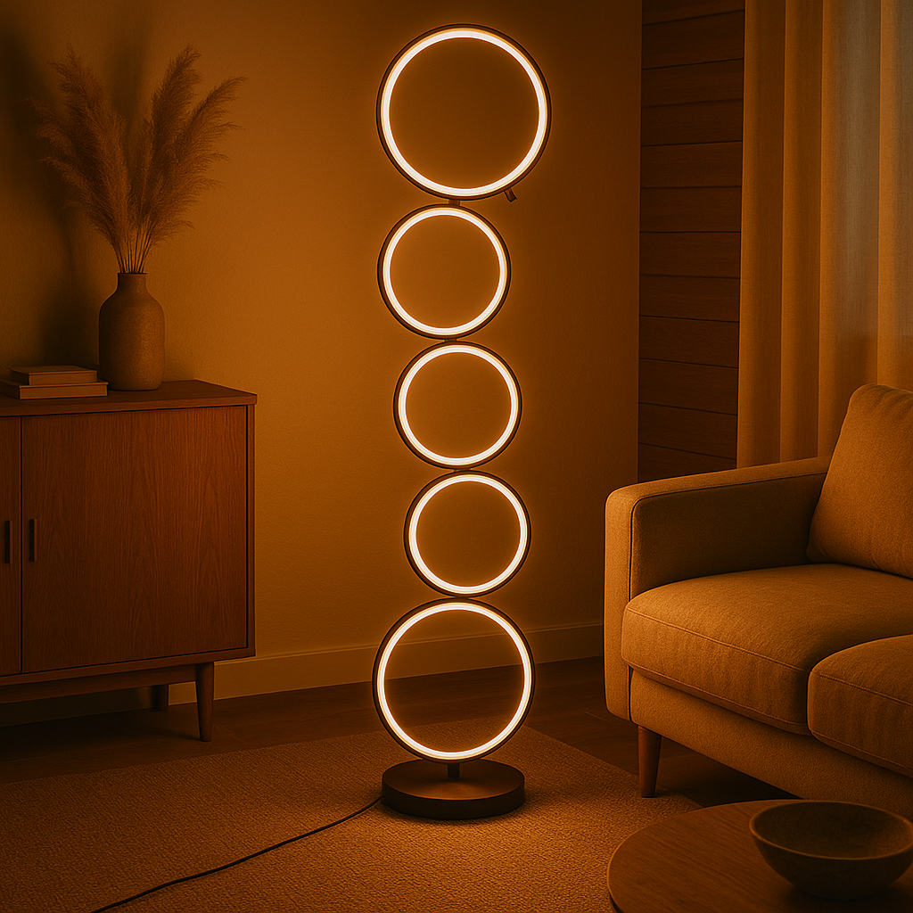 Cenyra | Circular Floor Lamp with Refined Curves