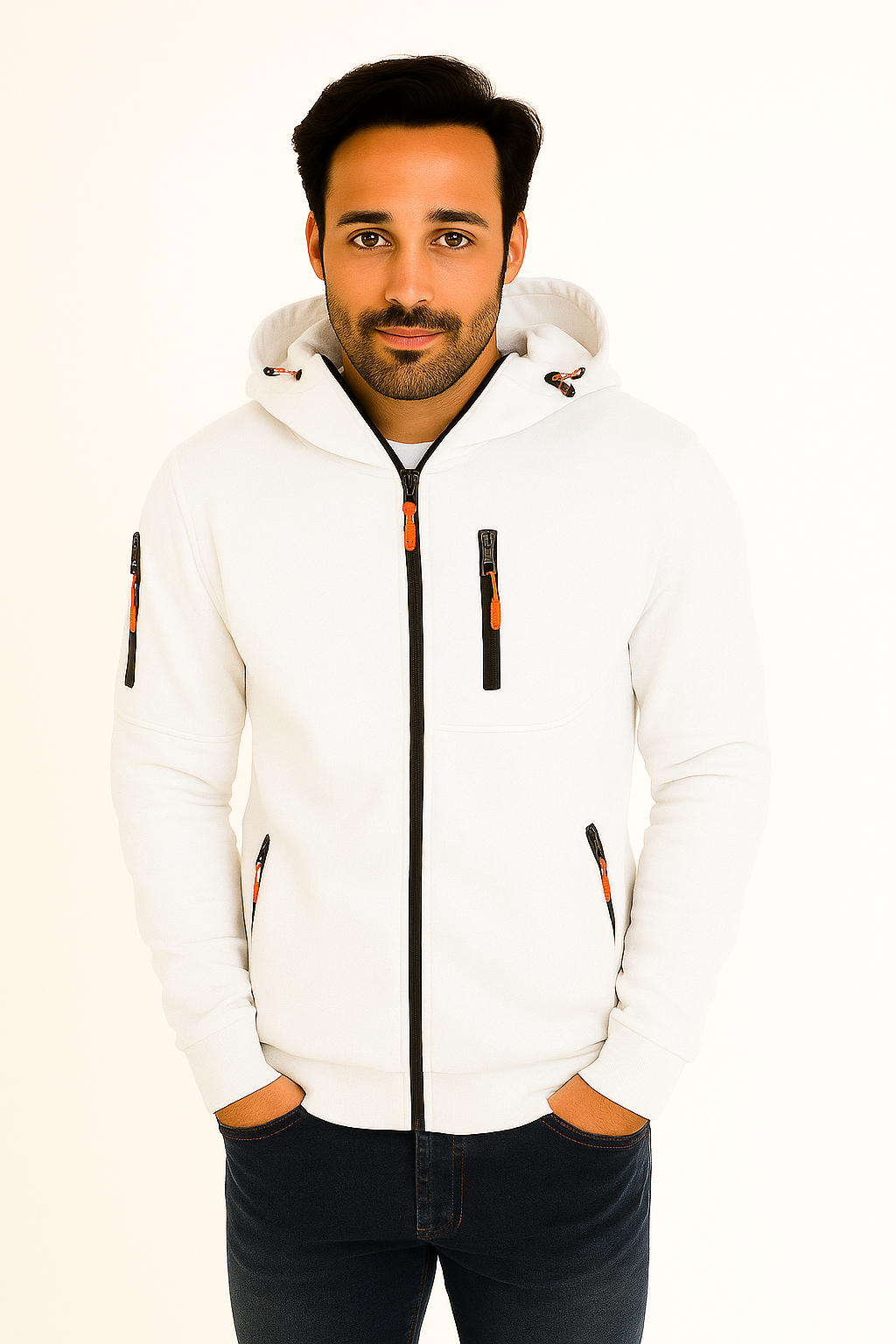 Marco | Lightweight Men’s Hooded Jacket with Zip Closure