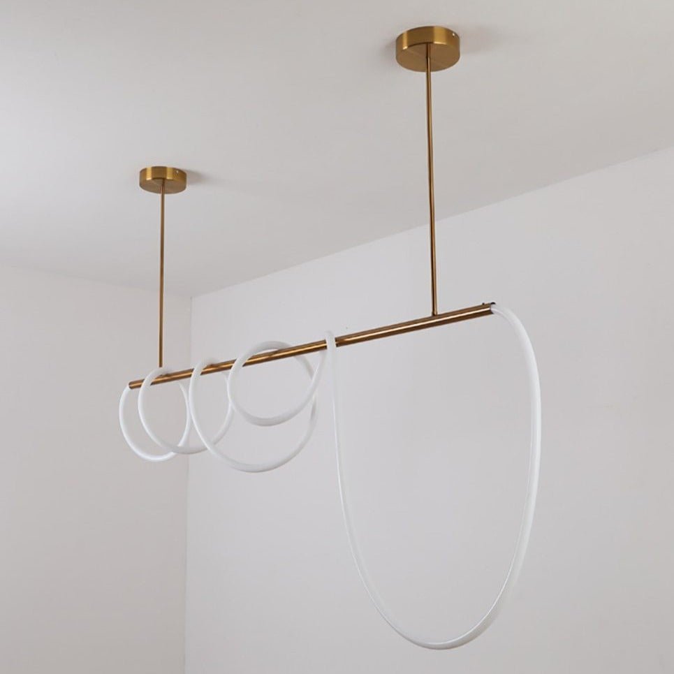 LumaCurve – Sleek Hanging LED Fixture with Contemporary Design and Flexible Suspension