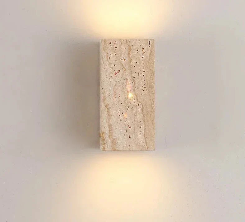 GoldenHue – Decorative Stone Wall Light in Vibrant Yellow Tone