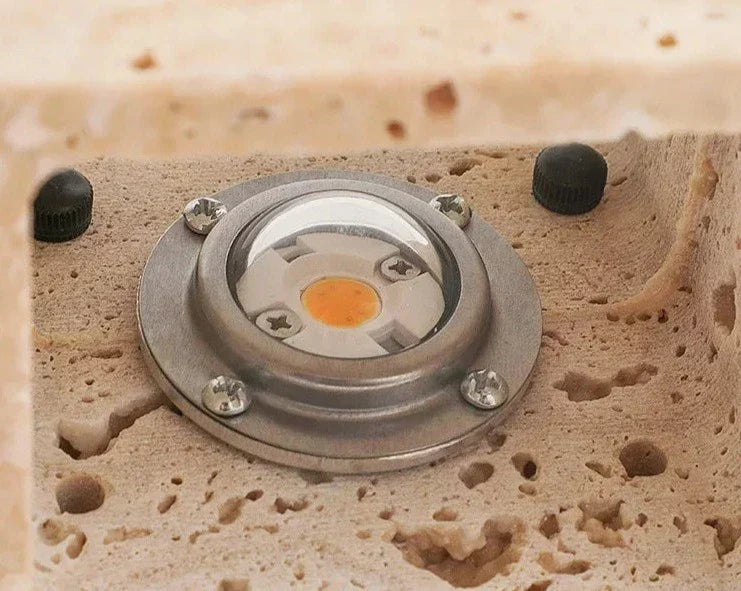 GoldenHue – Decorative Stone Wall Light in Vibrant Yellow Tone