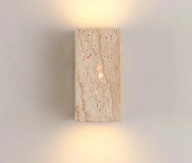GoldenHue – Decorative Stone Wall Light in Vibrant Yellow Tone