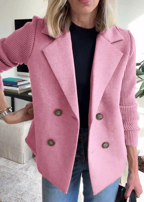 Elowen | Women's Double-Breasted Coat – Chic Winter Warmth & Elegance