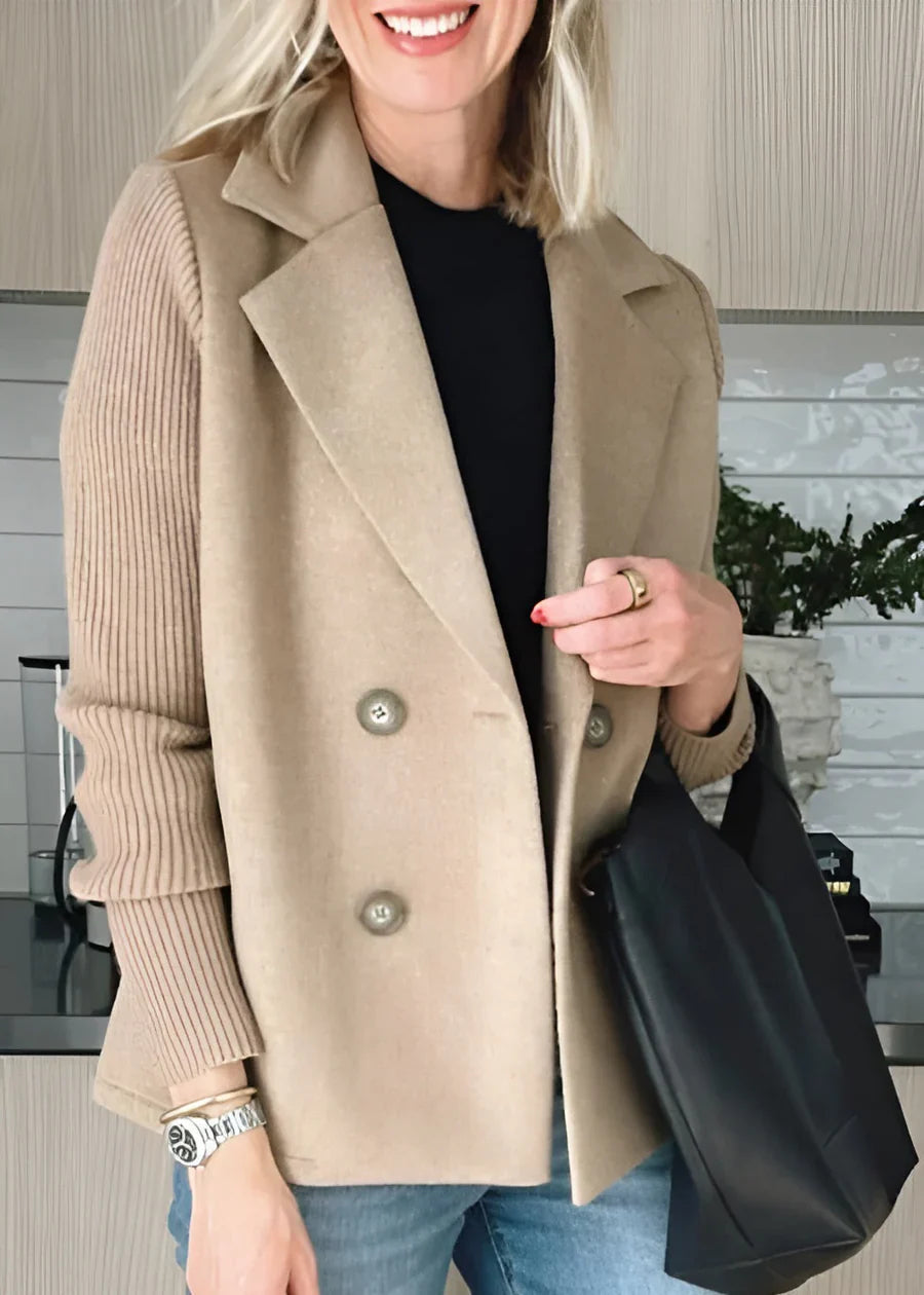 Elowen | Women's Double-Breasted Coat – Chic Winter Warmth & Elegance