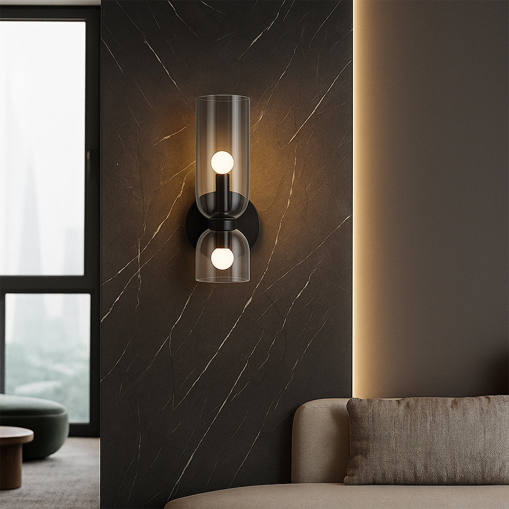 Clarva | Sculptural Glass Wall Lamp for Modern Interiors