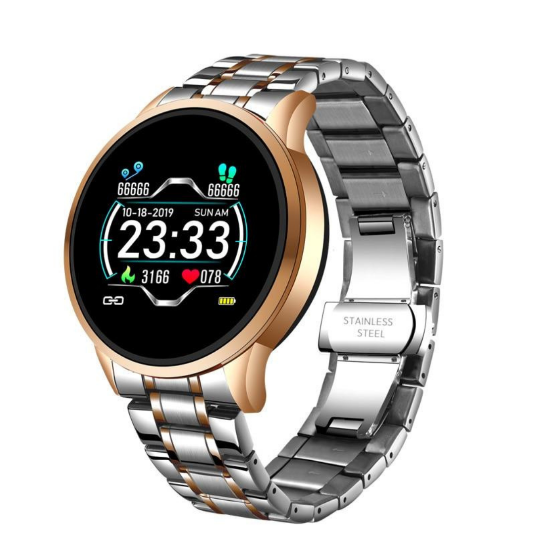 Aura Smartwatch with Health Monitoring, Notifications, and Waterproof Build – Modern Elegance