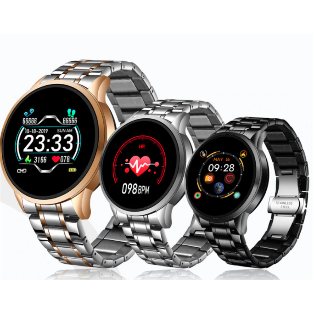 Aura Smartwatch with Health Monitoring, Notifications, and Waterproof Build – Modern Elegance