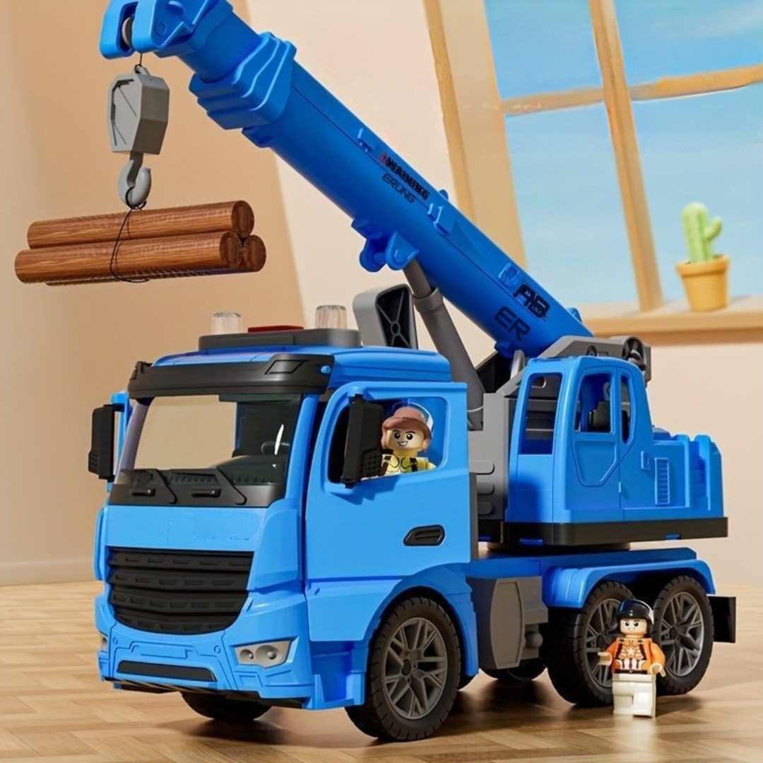 Toy Construction Crane Truck – Realistic Vehicle with Lights, Sounds, and Movable Arm for Kids’ Playtime