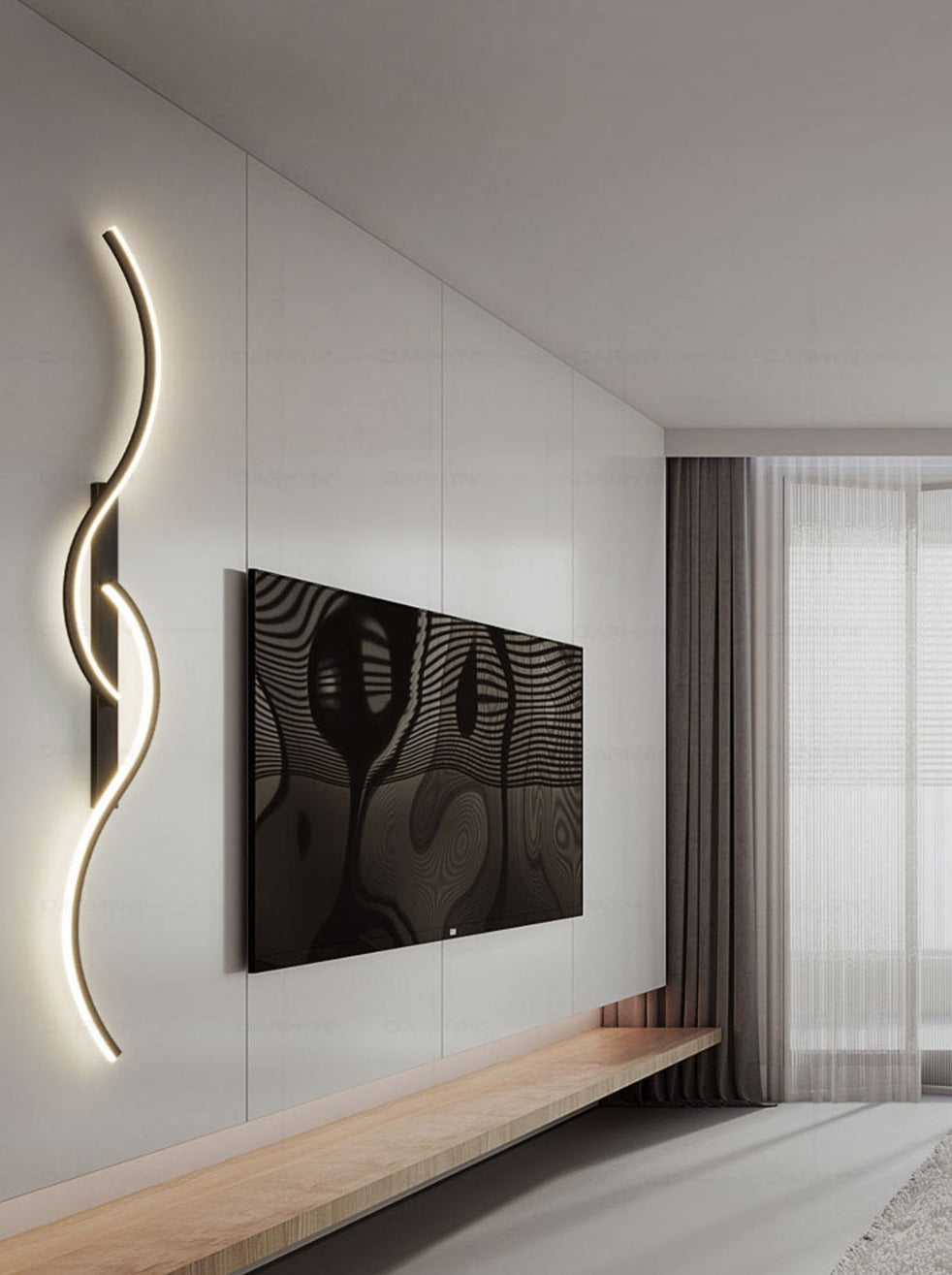 ZenithBeam LED Sconce – Artistic Design for Hallway, Bathroom, Bedroom, Living Room, ensuring Durable and Versatile Lighting in a sleek contemporary form.