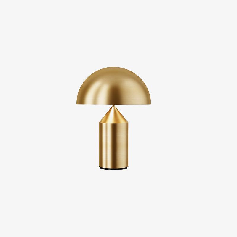 AuraMetal Table Lamp – Contemporary Metallic Design for Living Room, Bedside, or Desk, offering Warm Ambient Lighting and Elegant Style.