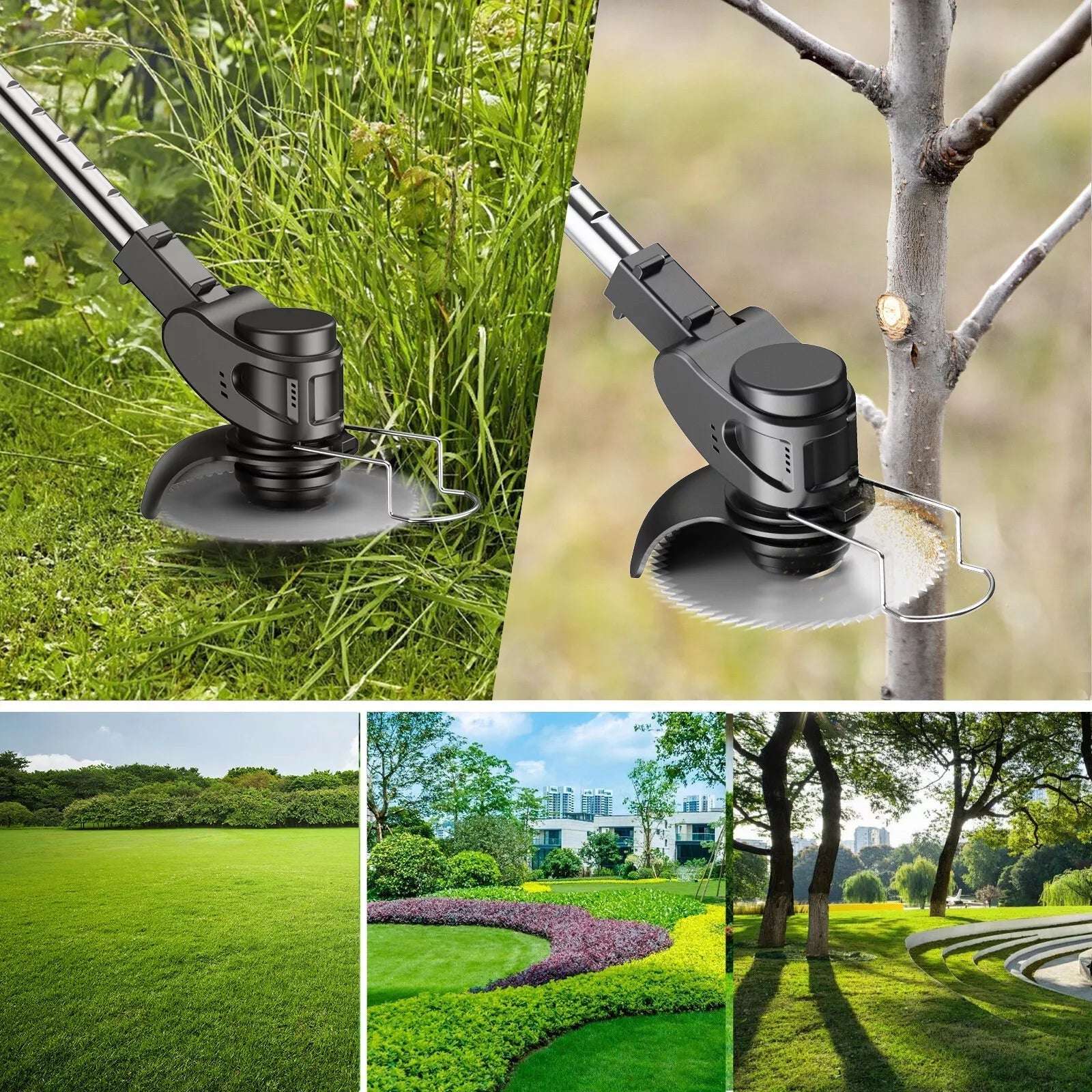 FlexCut 3-in-1 Strimmer – A Cordless Grass Trimmer and Brush Cutter with Interchangeable Heads for Easy Outdoor Care and versatile garden maintenance.