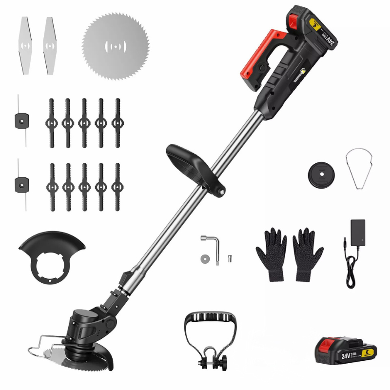 FlexCut 3-in-1 Strimmer – A Cordless Grass Trimmer and Brush Cutter with Interchangeable Heads for Easy Outdoor Care and versatile garden maintenance.