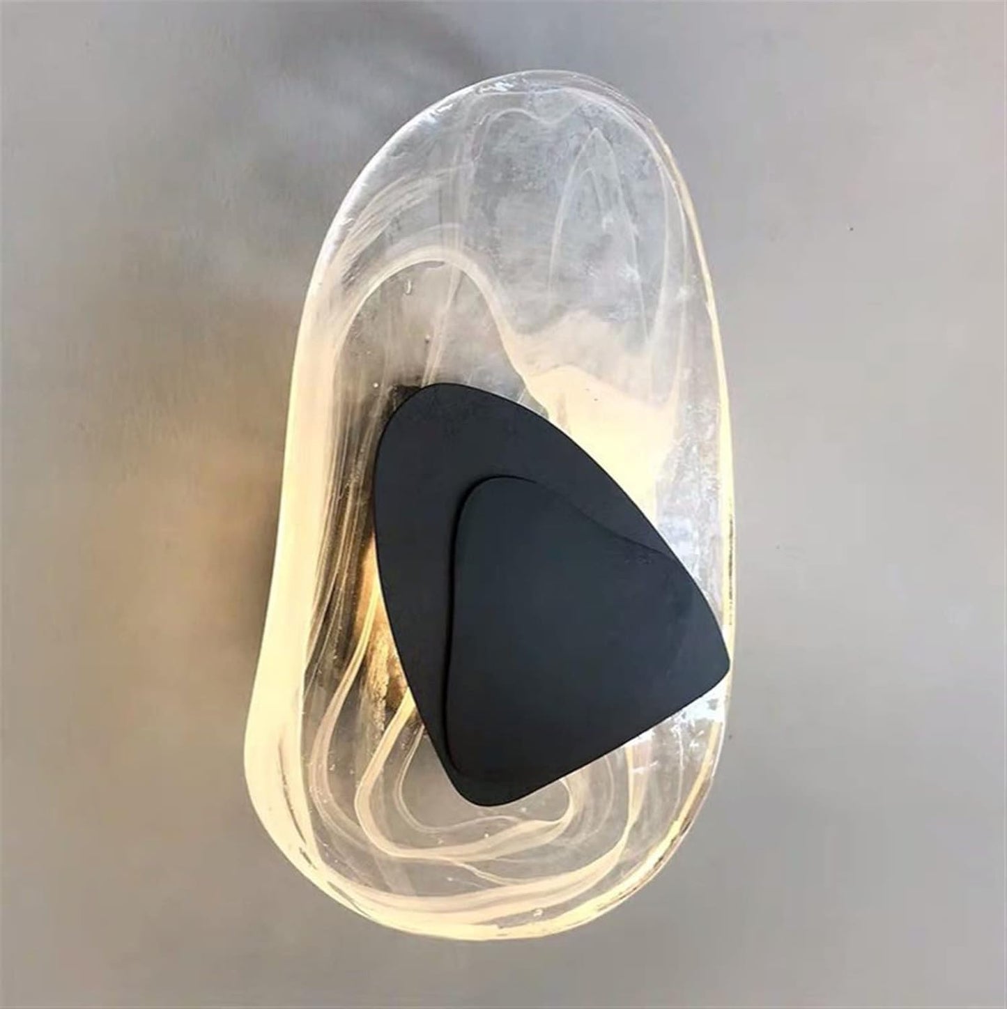 FrostLume – Minimalist Wall Light with Elegant Crystal Accent
