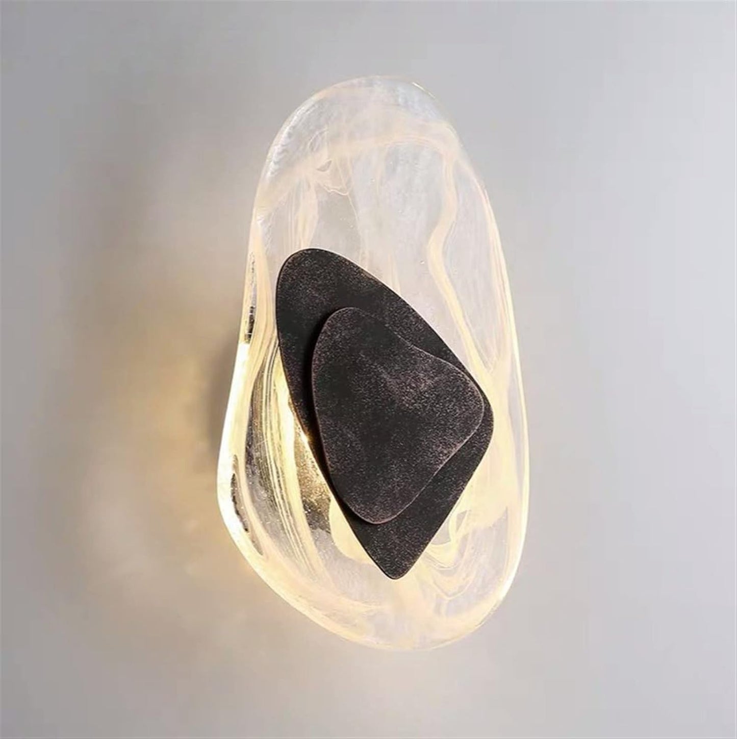 FrostLume – Minimalist Wall Light with Elegant Crystal Accent