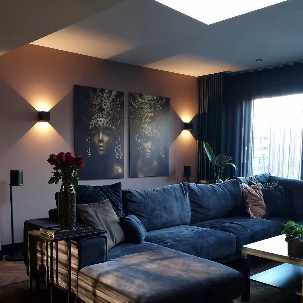 MotionLume – Modern Cube Wall Light with Built-In Motion Sensor