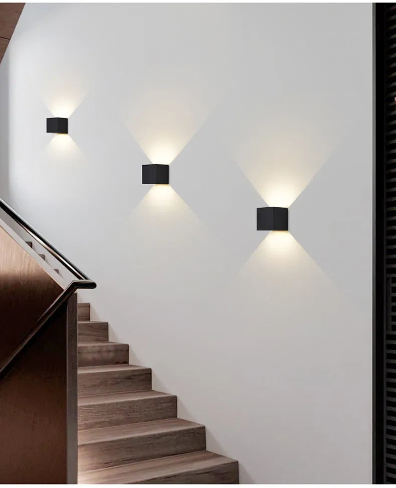 MotionLume – Modern Cube Wall Light with Built-In Motion Sensor