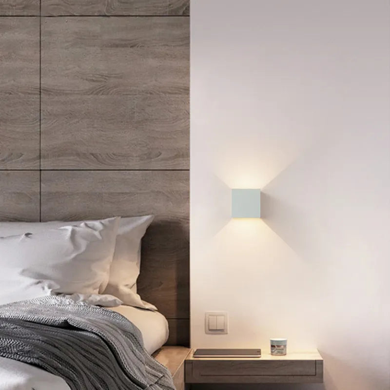 MotionLume – Modern Cube Wall Light with Built-In Motion Sensor
