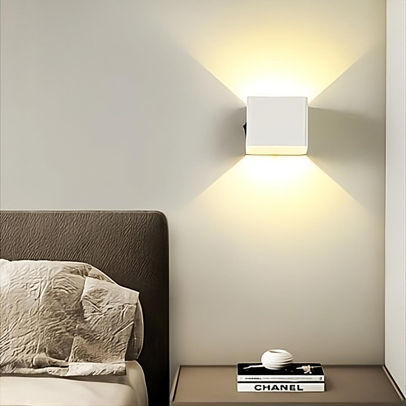 MotionLume – Modern Cube Wall Light with Built-In Motion Sensor