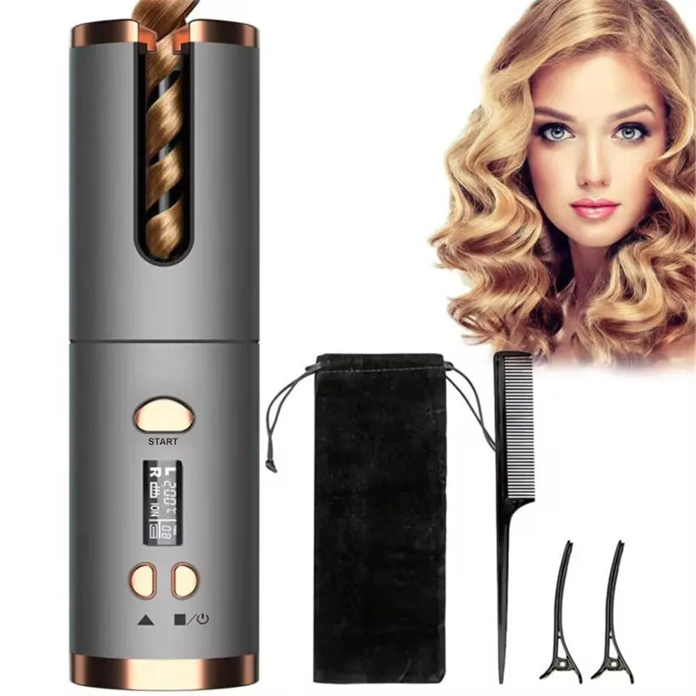 StyleGlow – Smart Curling Iron with LED Control Panel