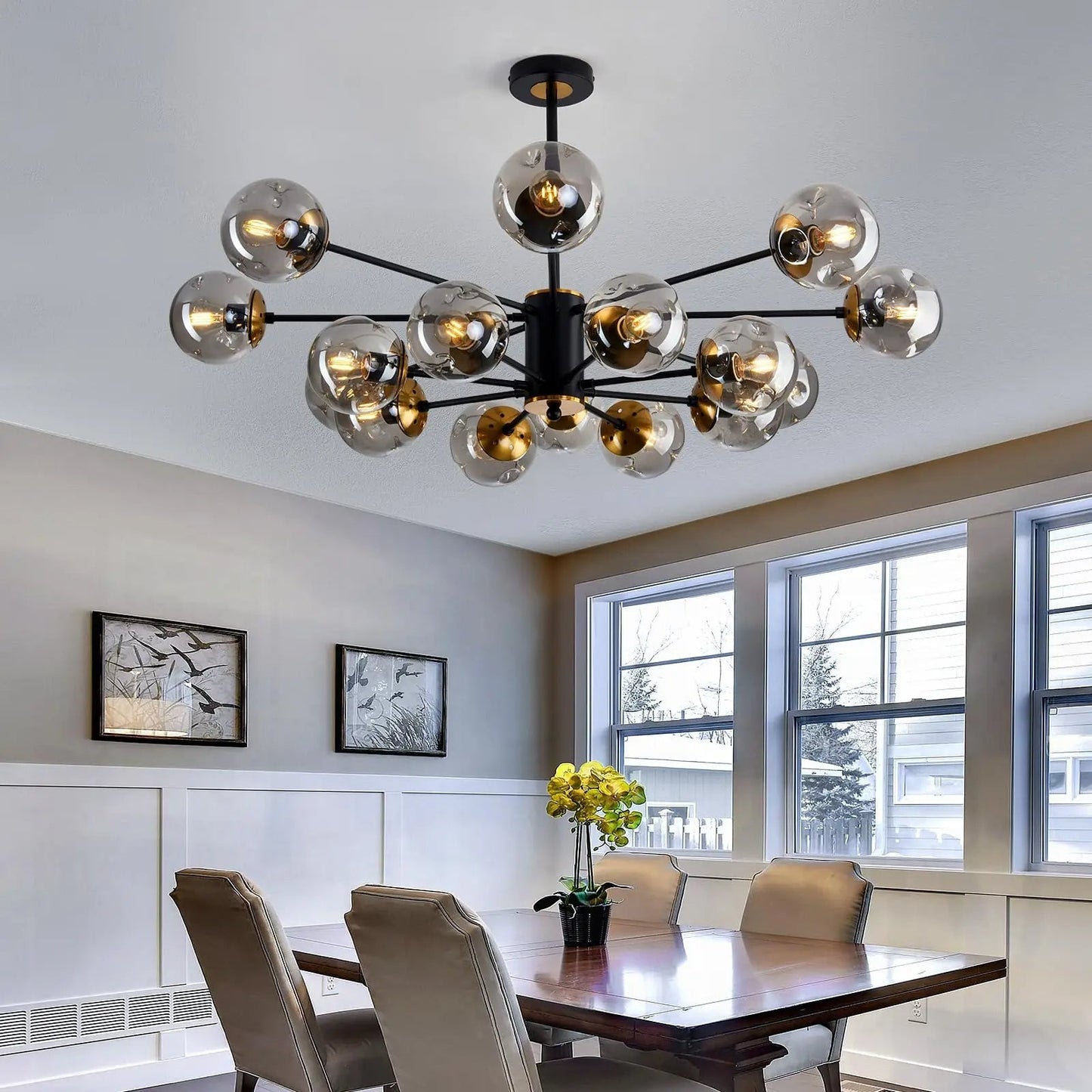 Cyrin | Elegant Scandinavian Crystal Chandelier