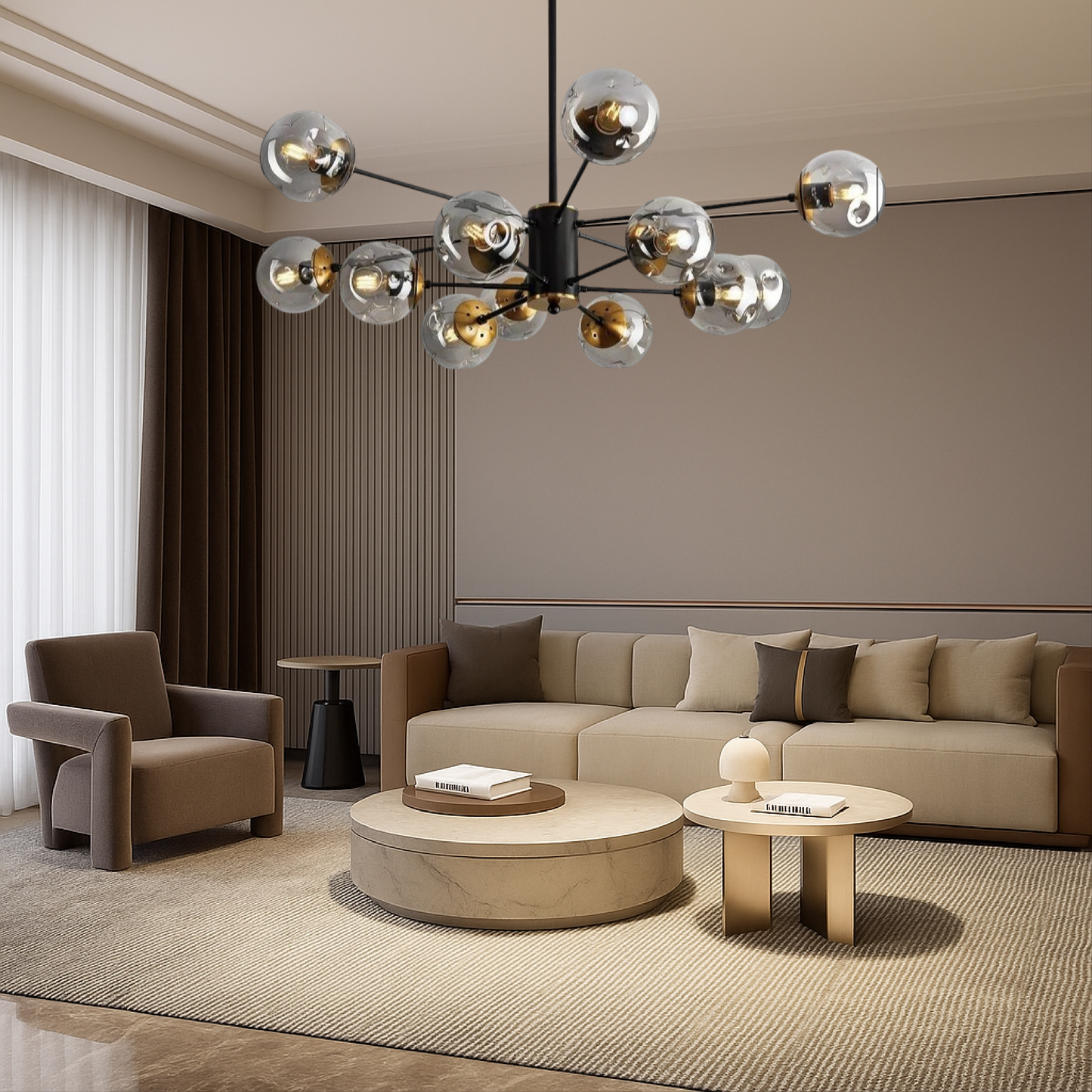Cyrin | Elegant Scandinavian Crystal Chandelier