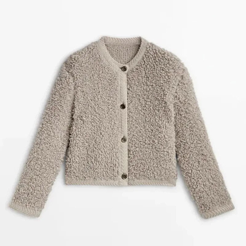 Selene | Women's Fleece Button Jacket – Cozy, Warm, and Effortlessly Stylish