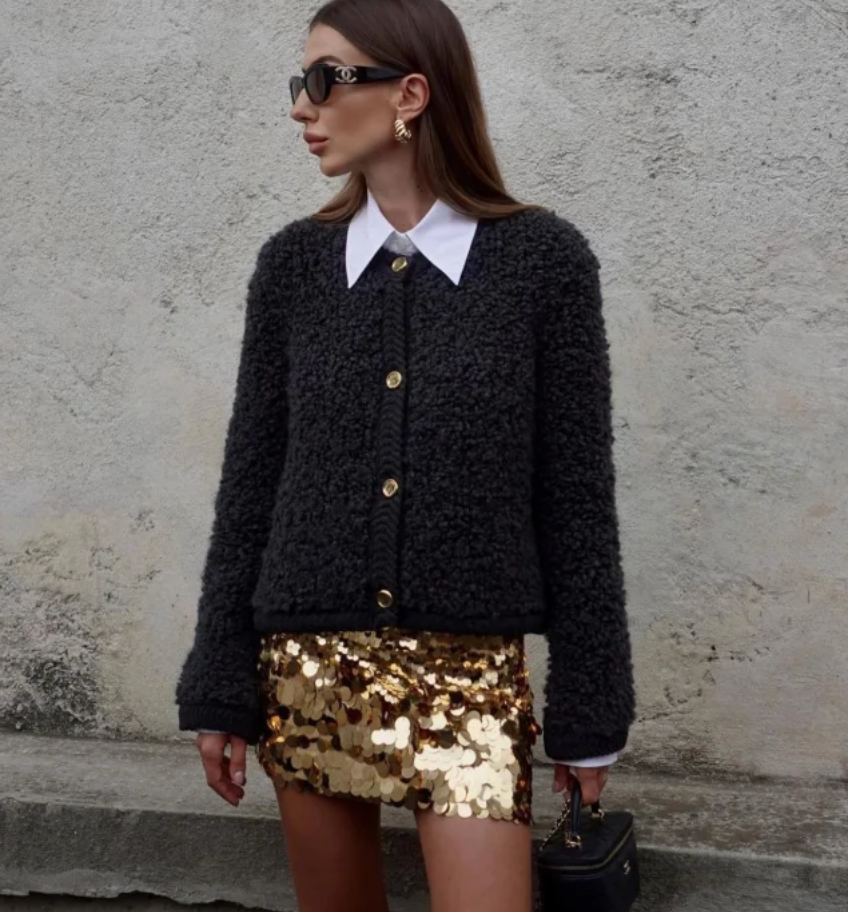 Selene | Women's Fleece Button Jacket – Cozy, Warm, and Effortlessly Stylish