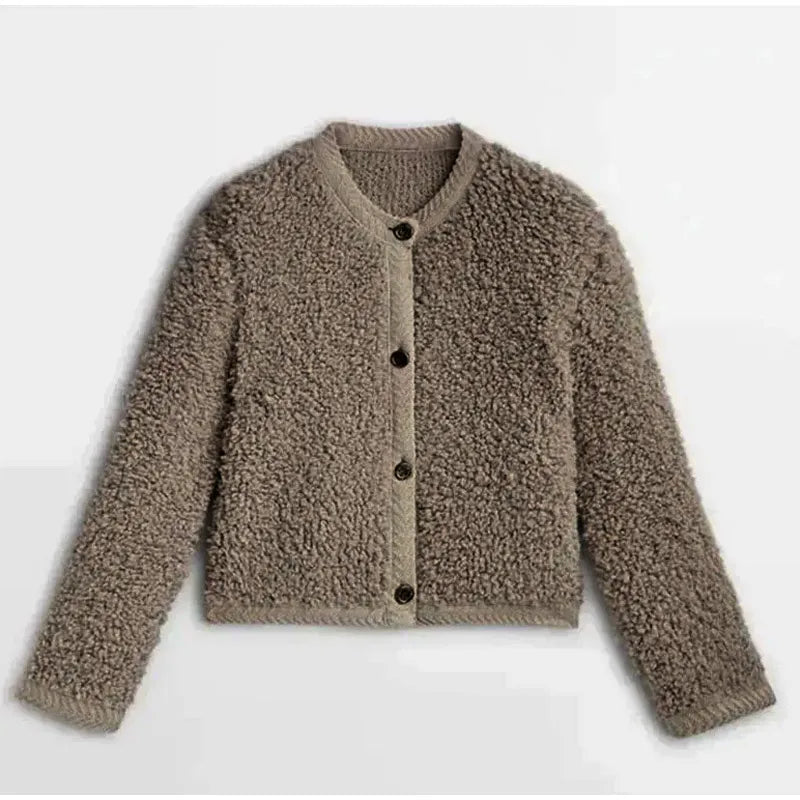 Selene | Women's Fleece Button Jacket – Cozy, Warm, and Effortlessly Stylish