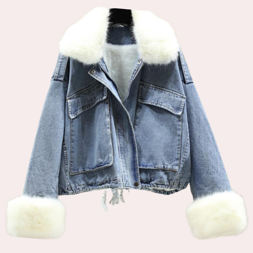 Delilah | Women's Stylish Denim Down Winter Jacket