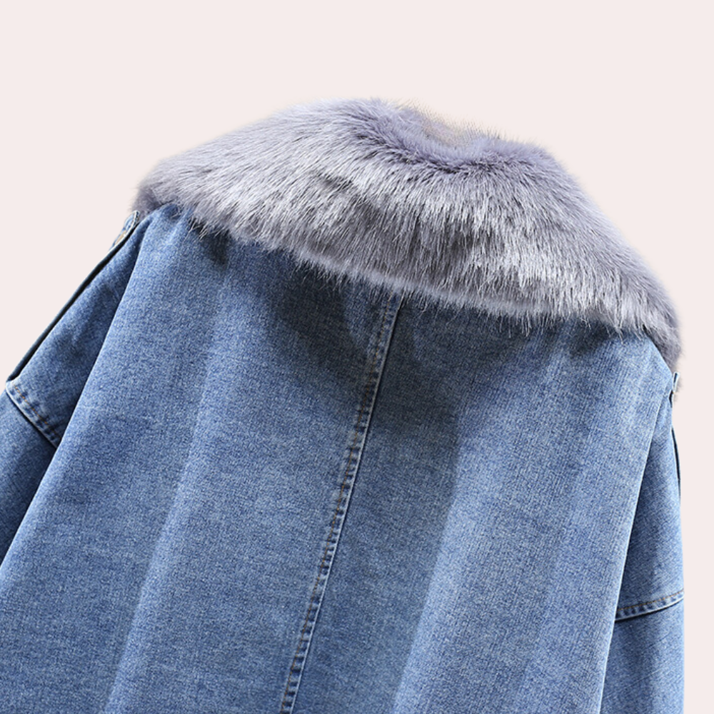 Delilah | Women's Stylish Denim Down Winter Jacket