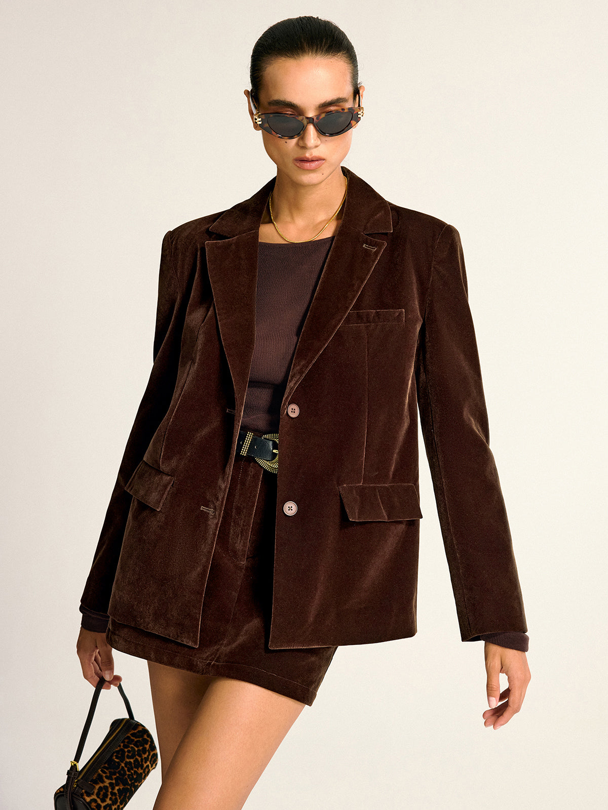 Destiny | Refined Velvet Shawl Collar Blazer
