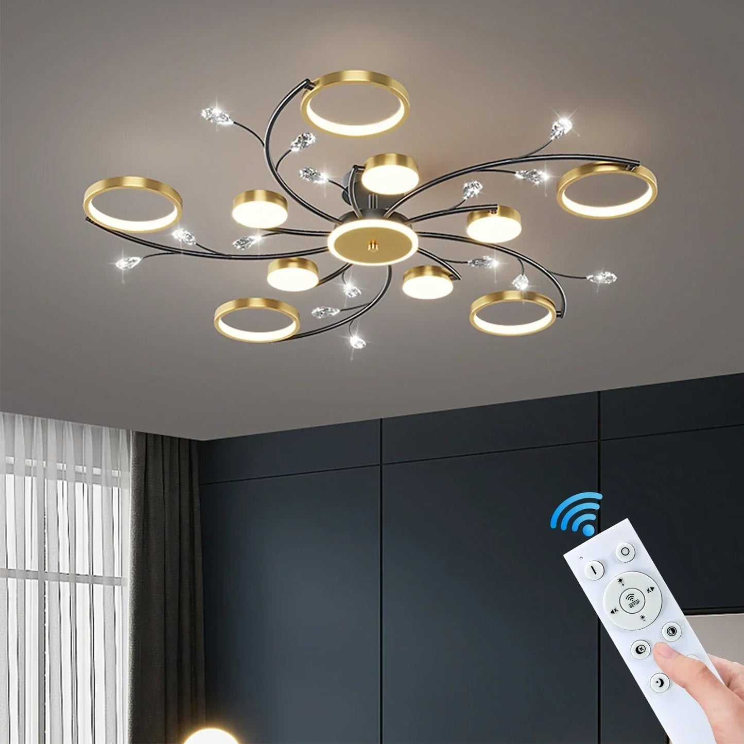 LumiFlex Pendant Lamp – Dimmable with Adjustable Brightness, Modern Kitchen Pendant Lighting in Metal and Acrylic for Customized Ambiance.
