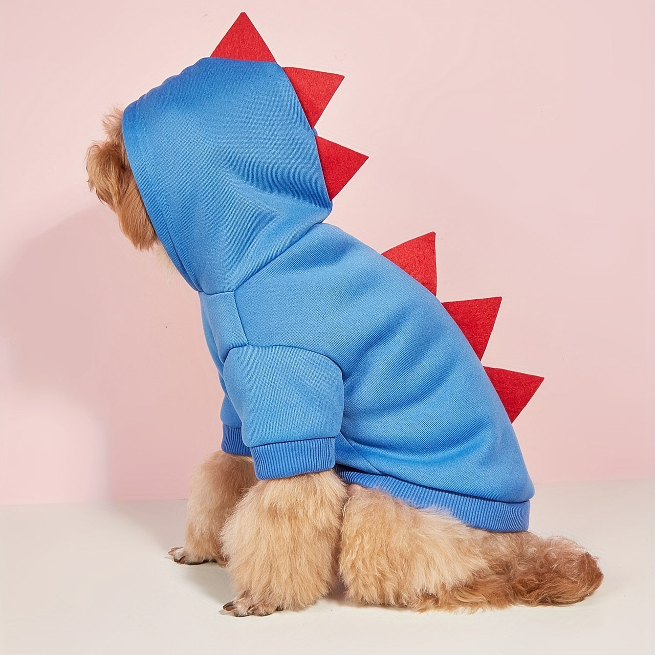 Pet Dinosaur Hoodie | Dog Fleece Halloween Costume Outfit Warm