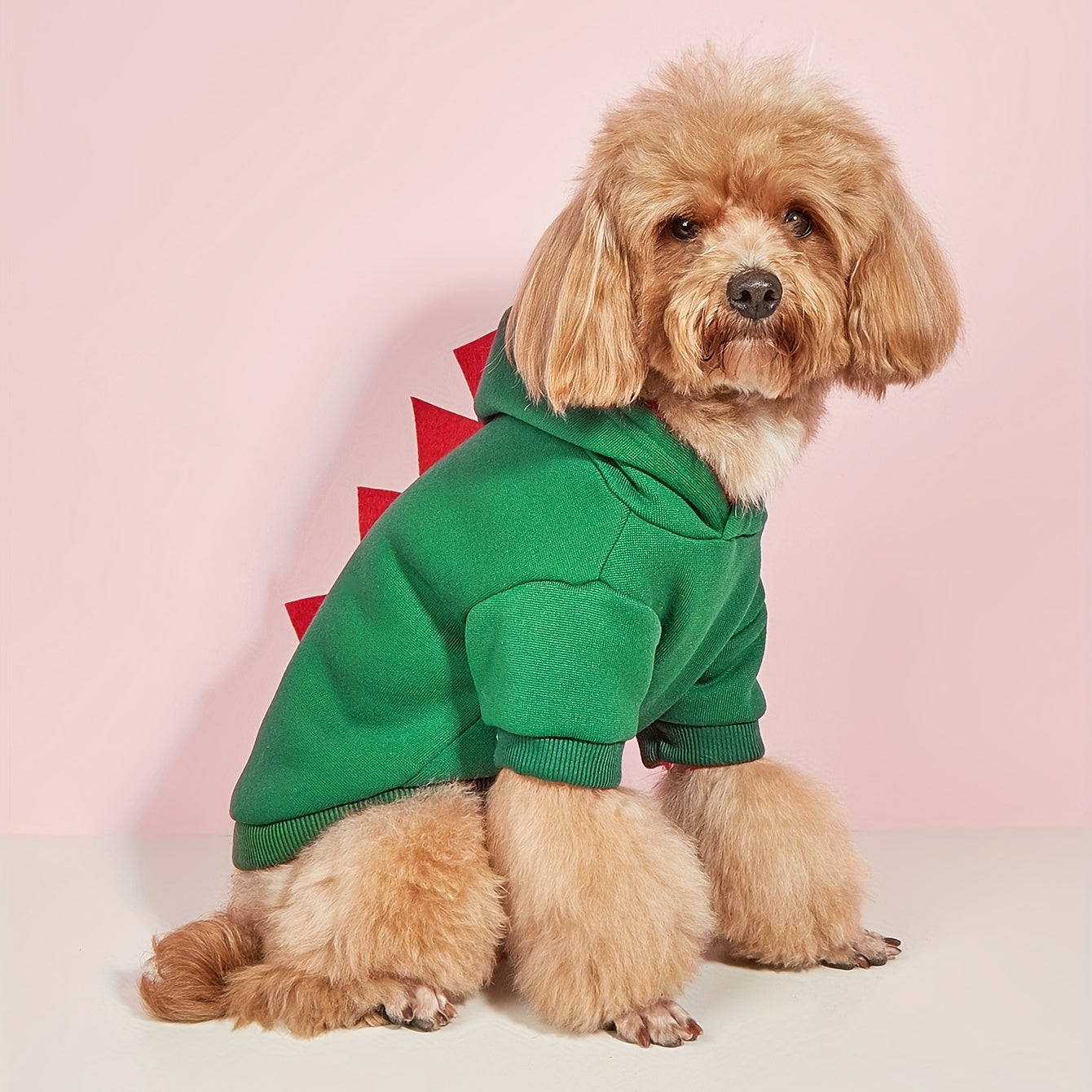 Pet Dinosaur Hoodie | Dog Fleece Halloween Costume Outfit Warm