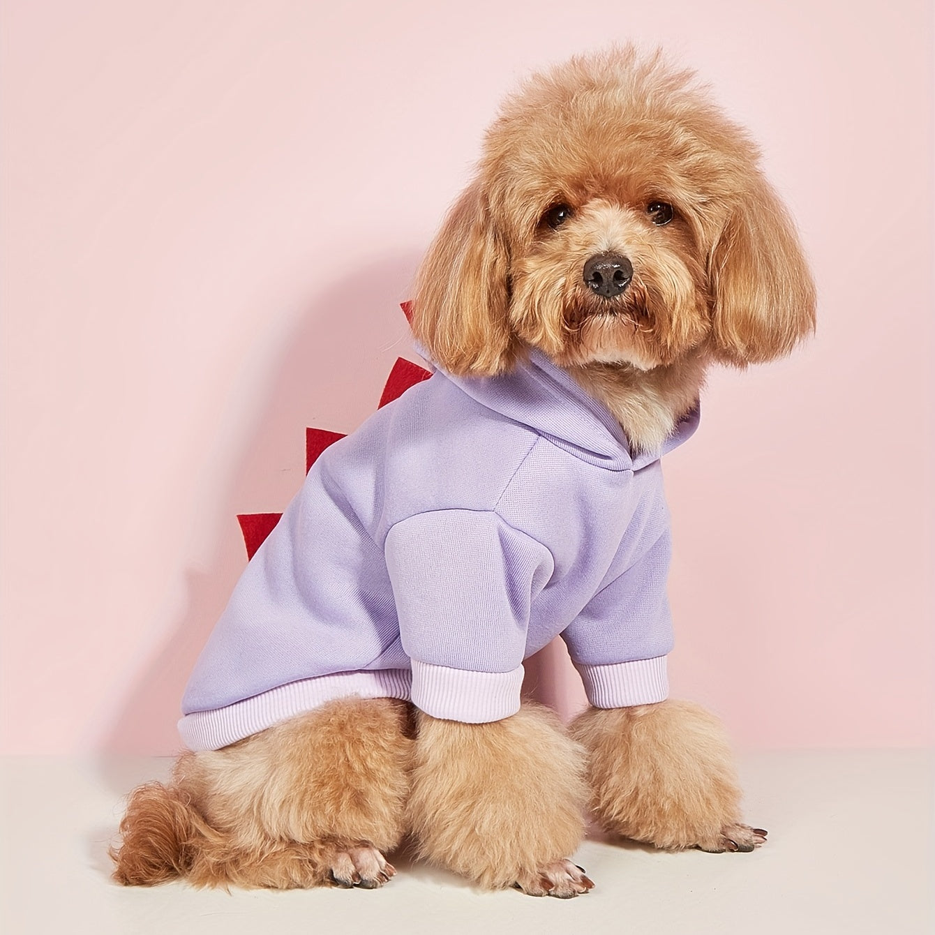Pet Dinosaur Hoodie | Dog Fleece Halloween Costume Outfit Warm