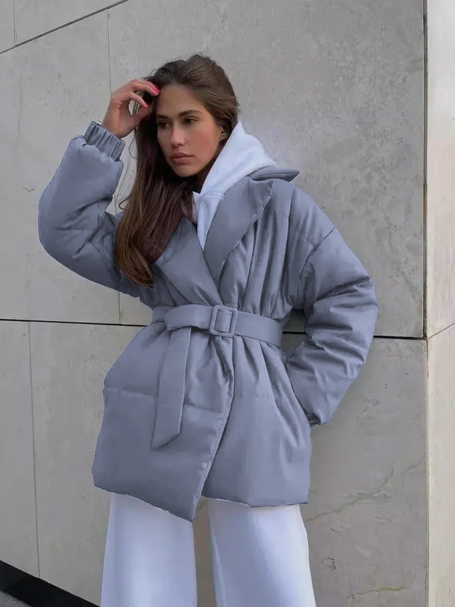 Dolie | Elegant Belted Puffer Jacket for Cold Weather