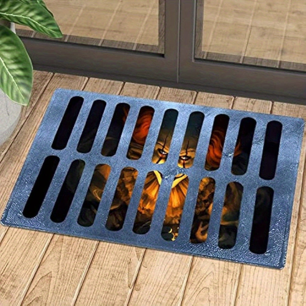 Spooky Halloween Door Mat – Non-Slip Polyester Welcome Rug