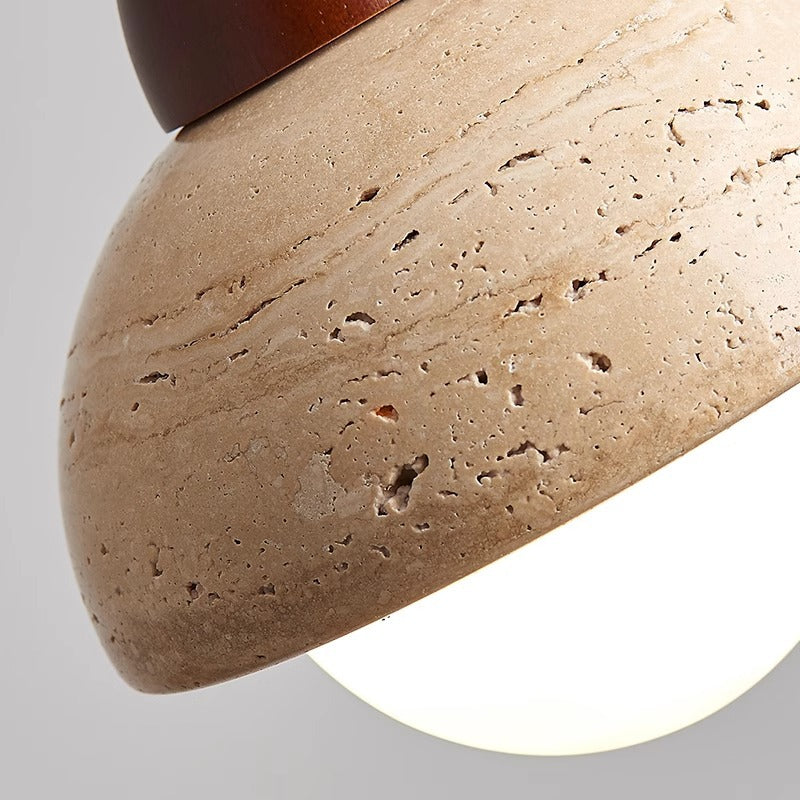Draftsman | Sculptural Mushroom Stone Pendant Lamp