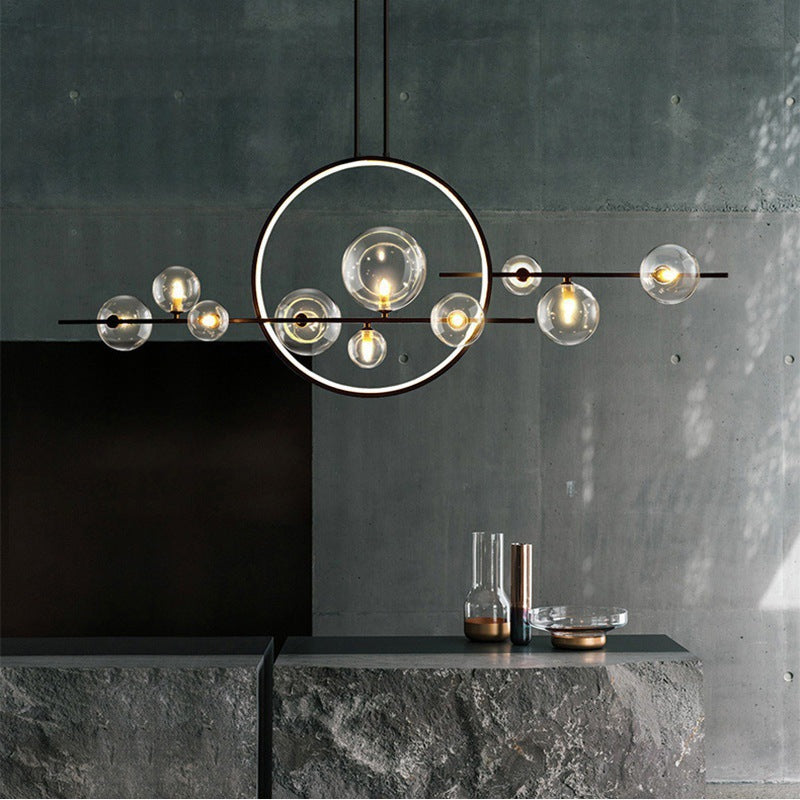 Dravyn | Sleek Modern Glass Chandelier for Kitchen Spaces