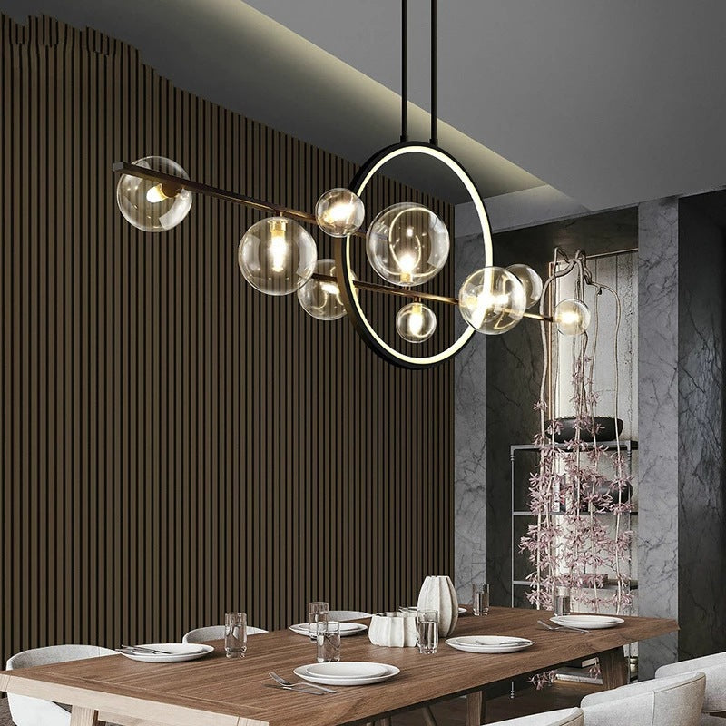 Dravyn | Sleek Modern Glass Chandelier for Kitchen Spaces