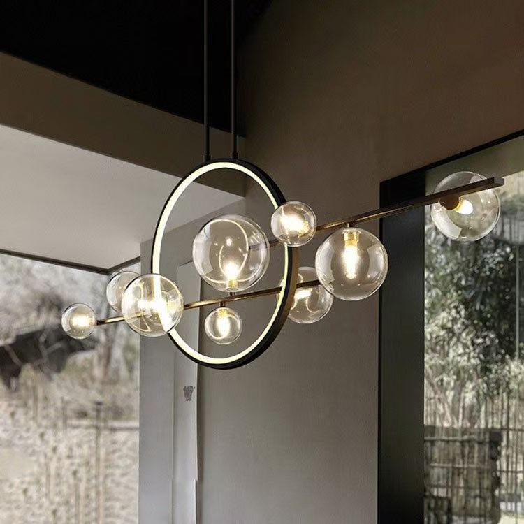 Dravyn | Sleek Modern Glass Chandelier for Kitchen Spaces