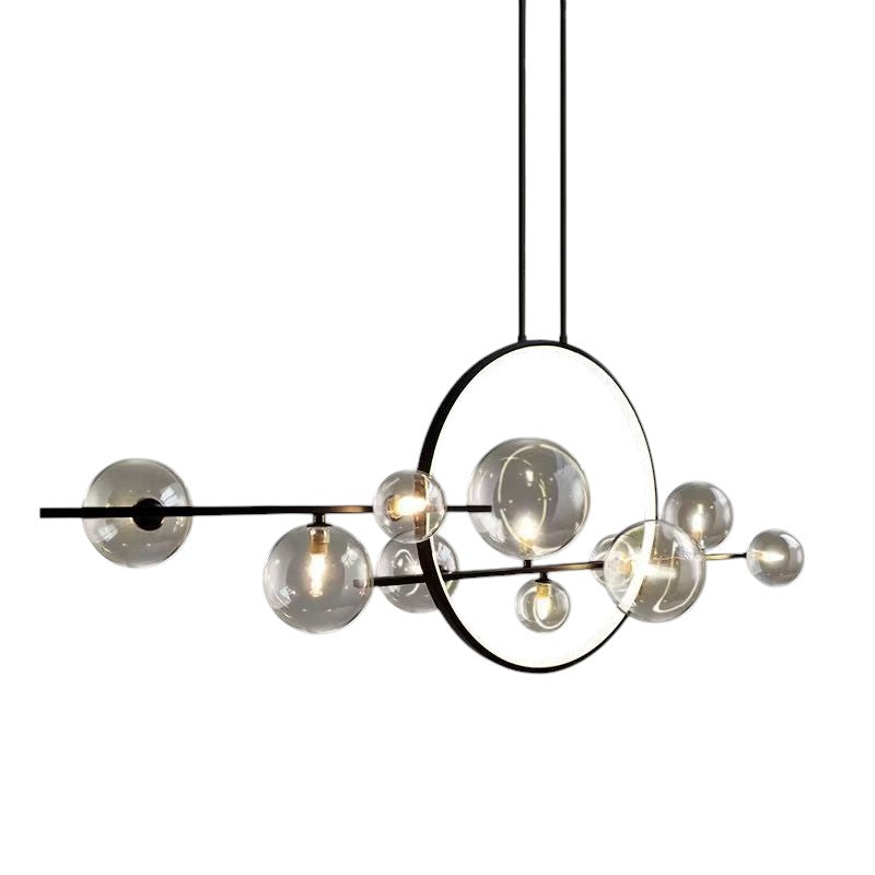 Dravyn | Sleek Modern Glass Chandelier for Kitchen Spaces