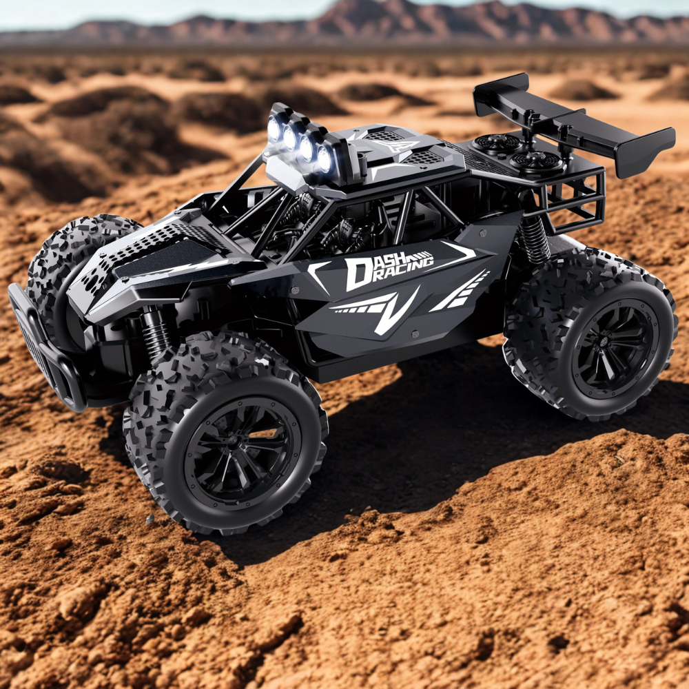 High-Performance Remote Control Car with Alloy Frame – Durable RC Racing Vehicle with LED Headlights