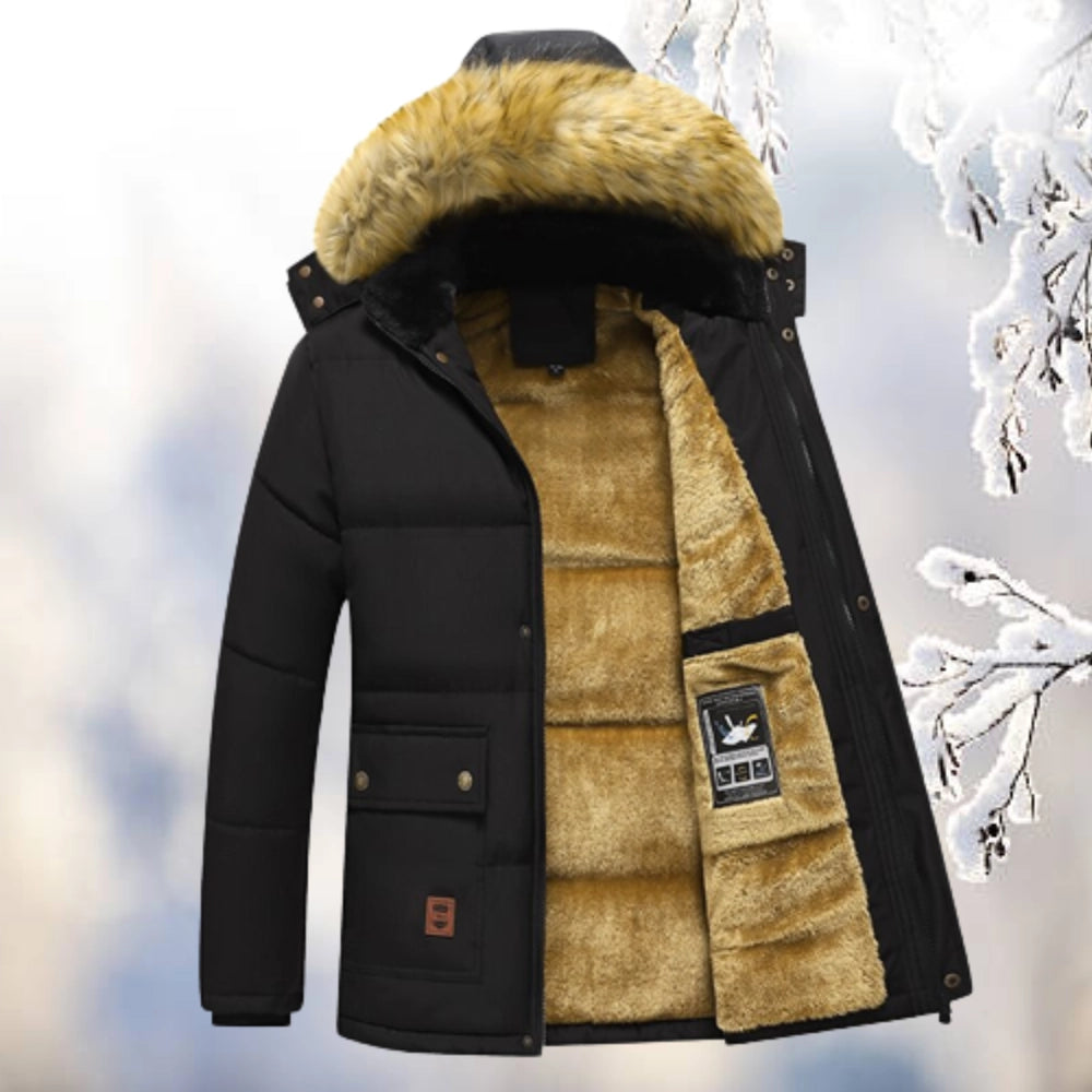 Grayson | Stylish Quilted Parka Coat with Fleece Lining for Men