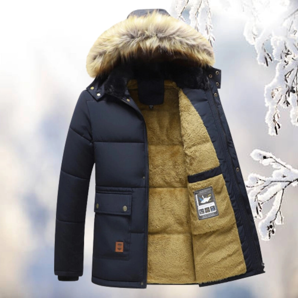 Grayson | Stylish Quilted Parka Coat with Fleece Lining for Men