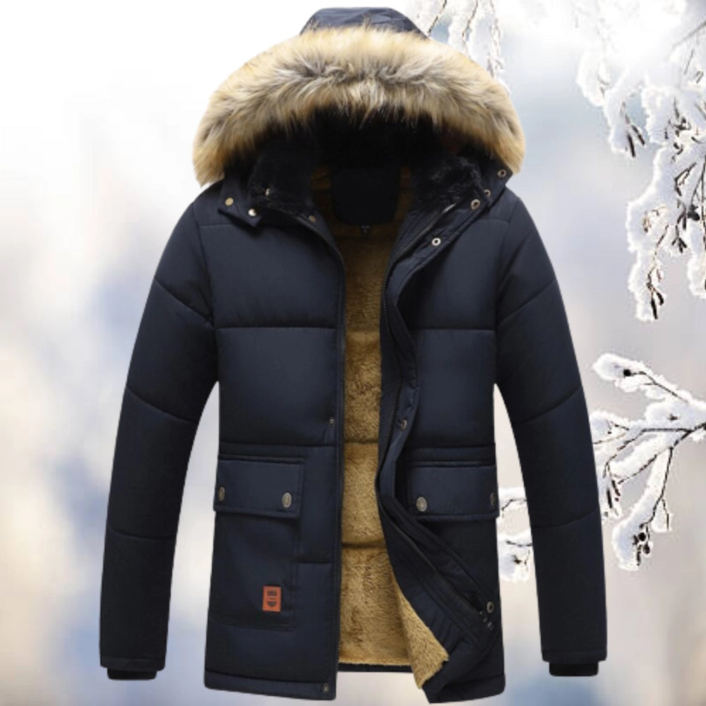 Grayson | Stylish Quilted Parka Coat with Fleece Lining for Men