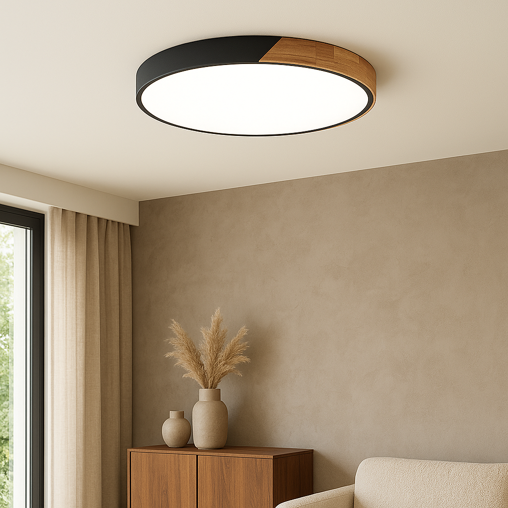 Elaris | Elegant Scandinavian-Style Wooden Ceiling Lamp for Modern Homes